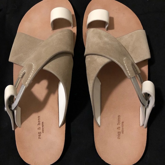 rag & bone August Croc Embossed Sandal, 37.5 - Picture 4 of 6